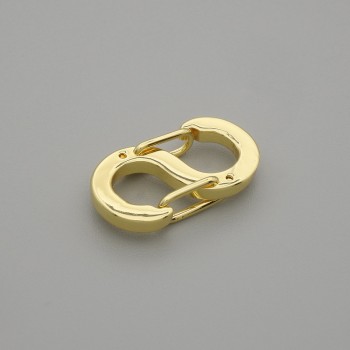 Fermeture dorée 16×8,5 mm en métal doré
