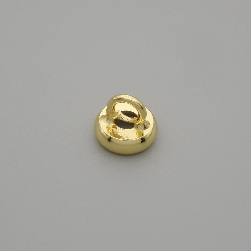 Embout-capuchon doré pour perle, diamètre 8×1 mm ±, trou 3 mm+