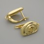 Crochets d'oreille en métal doré 16,5×10 mm – paire