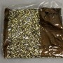 Strass gris, diamètre 4 mm, emballage 75 g (±)