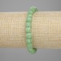 Bracelet en chrysoprase facettée, cubes de 7×7 mm, longueur 18 cm ±, élastique