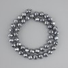 Perles térahertz facettées, boule de 8 mm de diamètre, longueur 38 cm ± sur fil