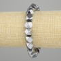 Bracelet térahertz à facettes, diamètre 8,5×8,5 mm, longueur 18 cm ±, élastique