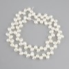 Perles d'eau douce ovales «Papillon», diamètre 6,5–7,5 mm × 4,5 mm ±, longueur environ 38 cm sur fil