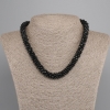 Collier ras-de-cou en cristal tchèque facetté rondelle 3,5×4 mm ±, longueur 45 cm ±, fermoir magnétique