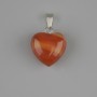 Pendentif Cœur Cornaline 15×15×22 mm+