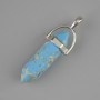 Pendentif variscite cristal hexagonal 30×8×41 mm+