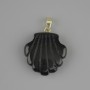 Pendentif Coquille Agate 22×22 mm ±, longueur 30 mm ±