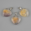 Pendentif «Cœur» en résine transparente 21 × 21 × 30 mm+