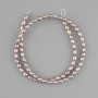 Perles naturelles d'eau douce 4,5–5 × 3,5–4 mm, longueur 36 cm