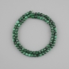 Perles naturelles de malachite — cube facetté, 4×4 mm, longueur 39 cm ± sur fil