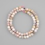 Perles d'opale facettées en cube 6x6 mm, longueur 38 cm +/-