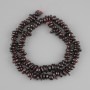 Perles de grenat éclats 7-11×3-5 mm ±, longueur 40 cm ±