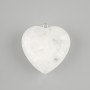Pendentif Cœur Cristal de roche 30×30 mm+