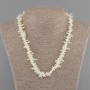 Collier en corail « Éclats d'aiguille » 8-17 × 1-3,5 mm ±, longueur 45 cm ± avec fermoir