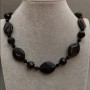 Collier d'agate, longueur 53 cm+