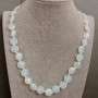 Collier Opalite, pierre de lune, longueur 49 cm +