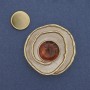 Broche magnétique Accent émaillée sur métal doré 41 mm+