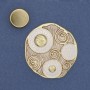 Broche magnétique Accent émail doré métal 45 mm+