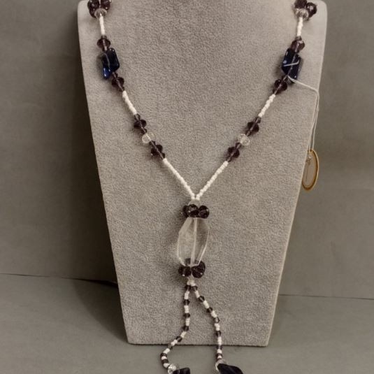 Collier «Assortiment de pierres et de perles», longueur 68 cm+