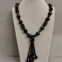 Collier assorti de pierres, longueur 64 cm+