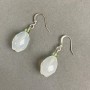 Boucles d'oreilles en opalite, longueur 35 mm +