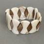 Bracelet en nacre, longueur 18 cm, extensible