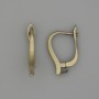 Crochets d'oreille couleur bronze 17×3 mm – par paire