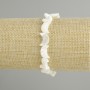 Bracelet en nacre forme lune, diamètre 12×8-9 mm ±, longueur 18 cm ±, élastique