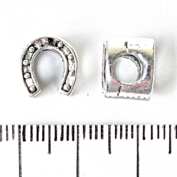 Perle Pandora «Fer à cheval» 9x10 mm, diamètre 5 mm, conditionnement 20 g ± 9 pièces