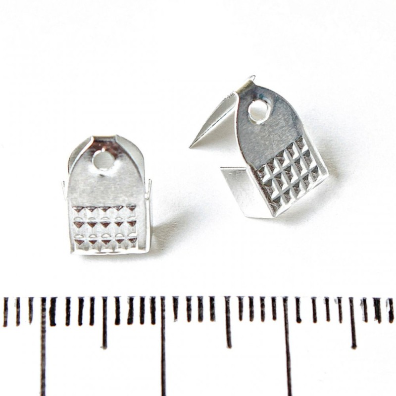 Crimps pour cordons, lot de 30 pièces, 7×14 mm