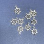 (20 mm) Pendentif gouvernail – accessoire – conditionnement 20 g – 22 pièces