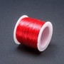 Élastique pour loisirs créatifs en bobine rouge, longueur 30 m+