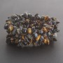 Bracelet œil de faucon « éclats de pierre » sur élastique