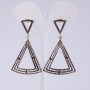 Boucles d'oreilles longues pour soirée, longueur 6,5 cm