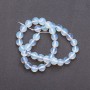 Perles en pierre de lune – boule facettée, longueur 36 cm, diamètre 10 mm