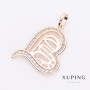Pendentif Xuping Sura Cœur doré, diamètre 2,4 cm
