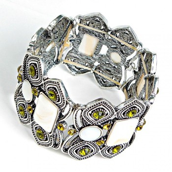 Bracelet avec insert en nacre