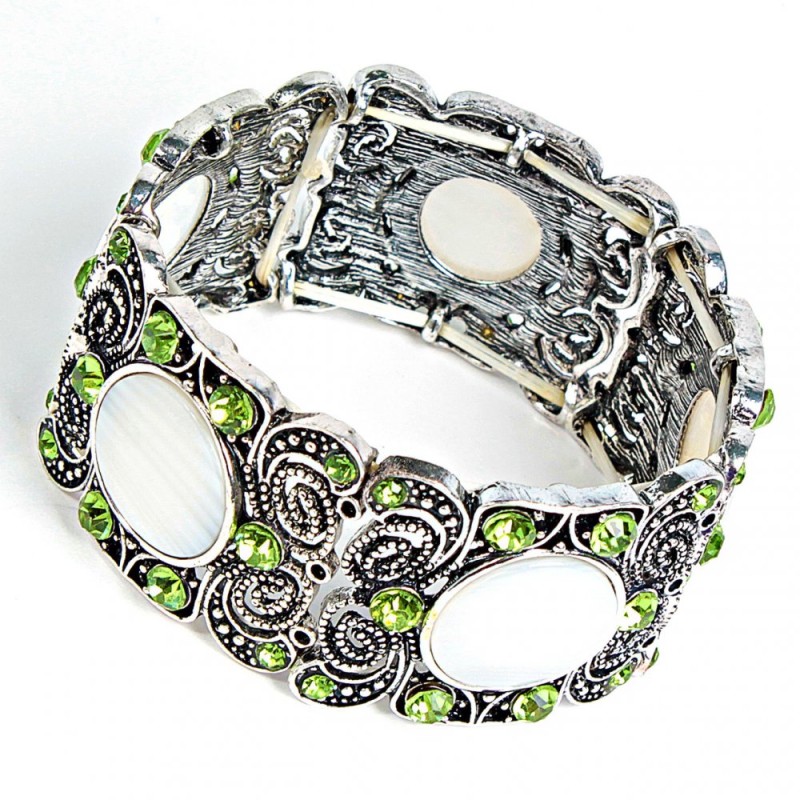 Bracelet à insert en nacre