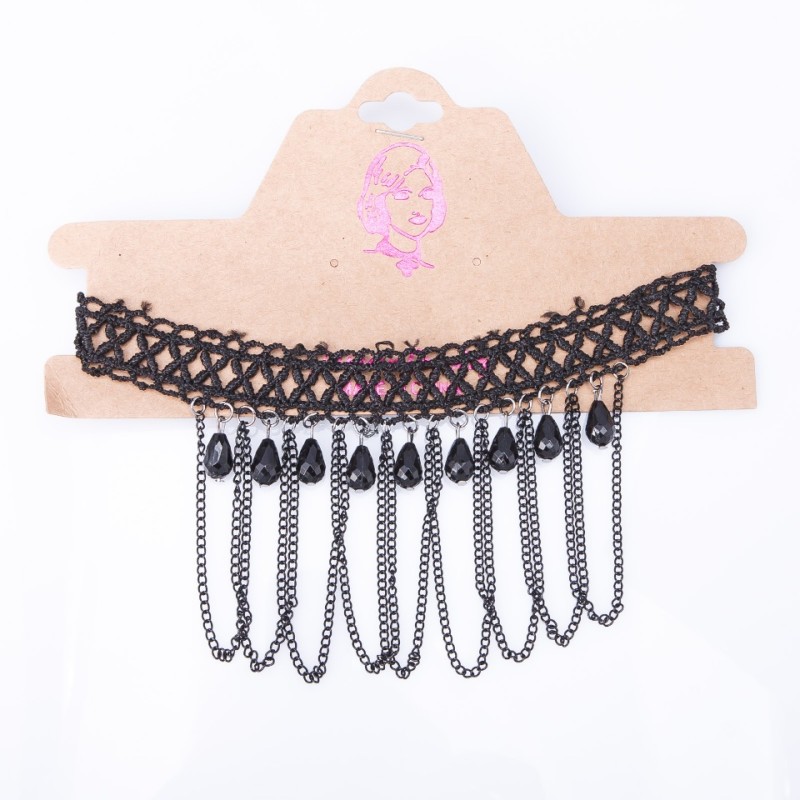 Choker pour le cou «Venise» avec des bicônes
