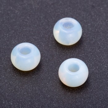 Perle Pandora pierre de lune 14 × 10 mm, trou de 5 mm