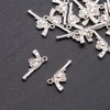 Pendentif de fourniture Nagant, diamètre 1,8 mm, longueur 24×12 mm, emballage ±20 g, 16 pièces