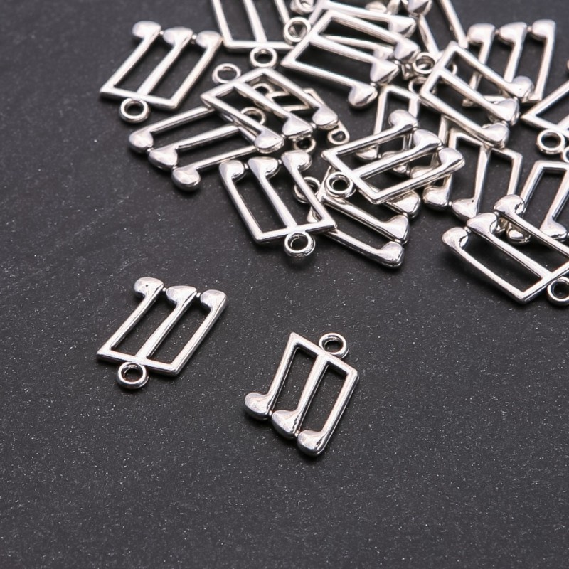 Pendentif Note, diamètre 12 × 19 mm, conditionnement 20 g ± 19 pièces