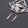 Pendentif - Fournitures Lame d2,5 mm - longueur 26×4 mm, emballage 20 g ± 21 pièces