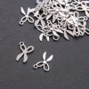 Accessoires pour pendentifs – Ciseaux, longueur 14 × 20 mm, emballage ± 20 g, 24 pièces