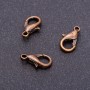Prix par lot / 10 pcs. Fermoir en cuivre 16×8 mm