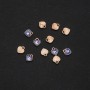 Pendentif cœur « yeux » émaillé, 7×8 mm, conditionnement 12 pièces