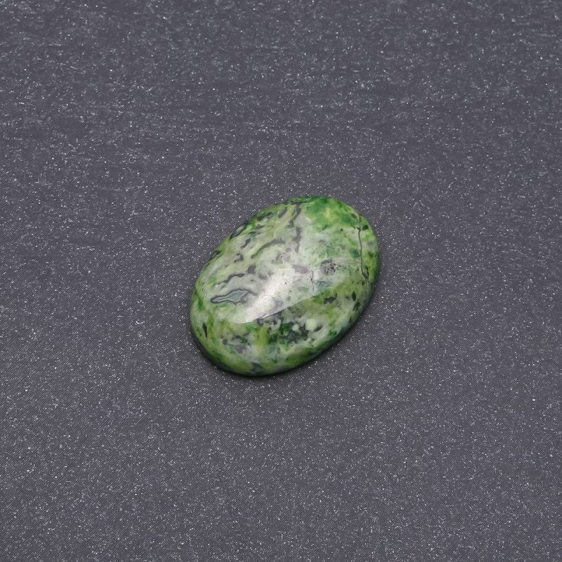 Cabochon jaspe vert synthétique 25x18 mm