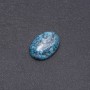 Cabochon en jaspe bleu synthétique 25 × 18 mm