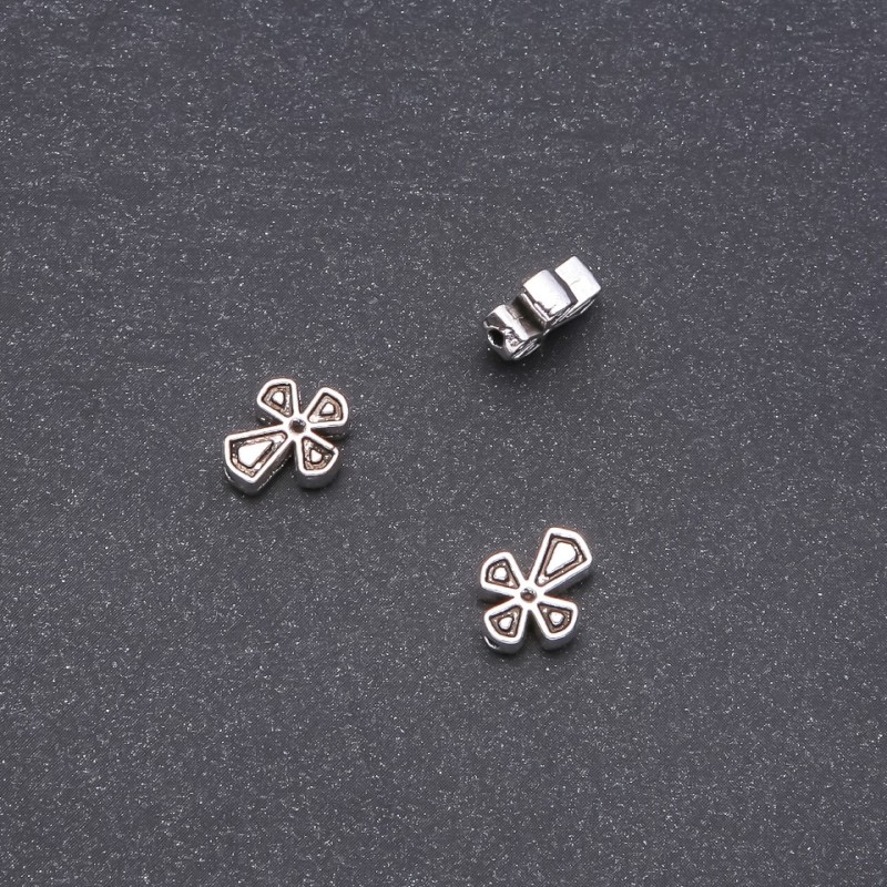 Perle à insertion en forme de croix 9×11 mm, conditionnement 20 g ± 20 pièces